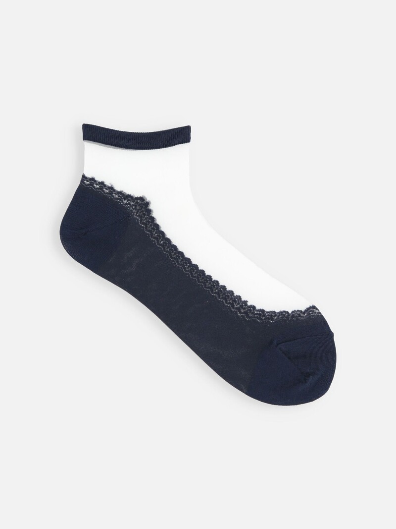 Calzino trasparente con faccia da ballerina S