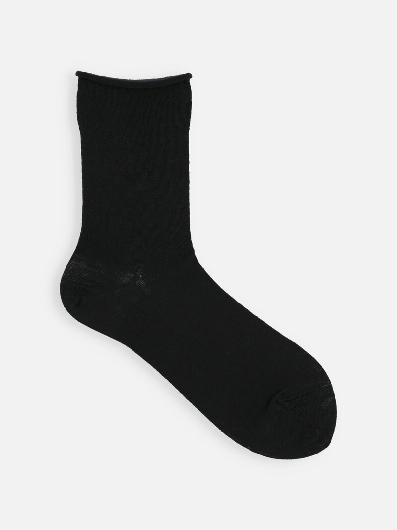 Premium Finest Merino Roll Top Low Crew Socken