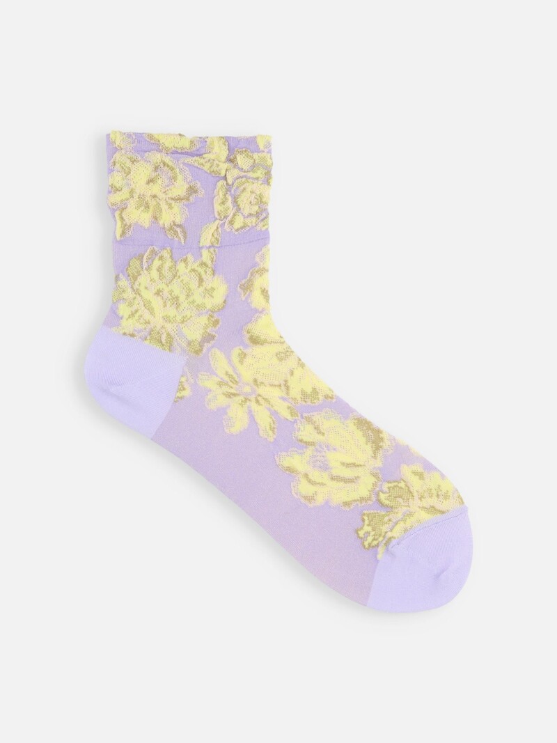 Float Flowers Low Crew Socken