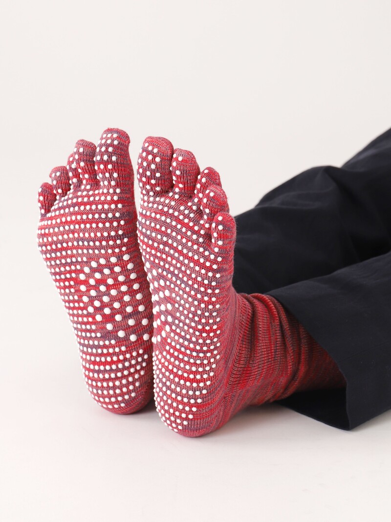 Pink Star Tabi Toe-less Grip Socks (S/M) 