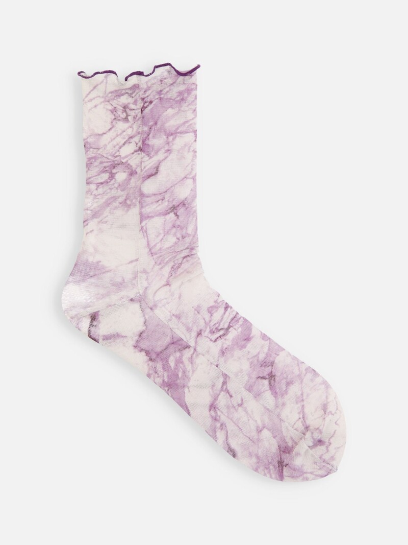 Mi-chaussette Tie-Dye en tulle