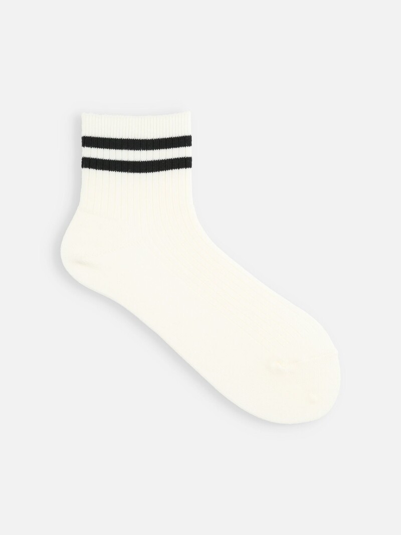 Neat Tennis Rib Ankle Socks