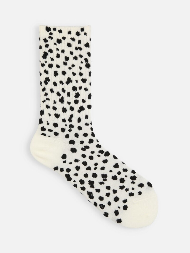 Mi-chaussette côtes américaines Dalmatien