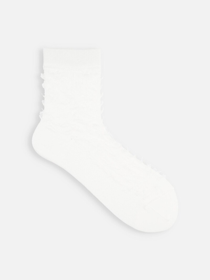 Fringe Style Low Crew Socks