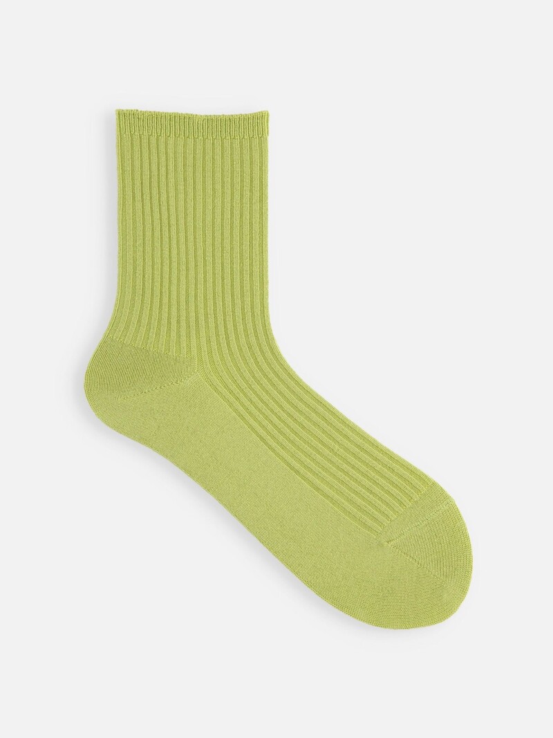 Merino Wool Classic Ribbed Crew Socks