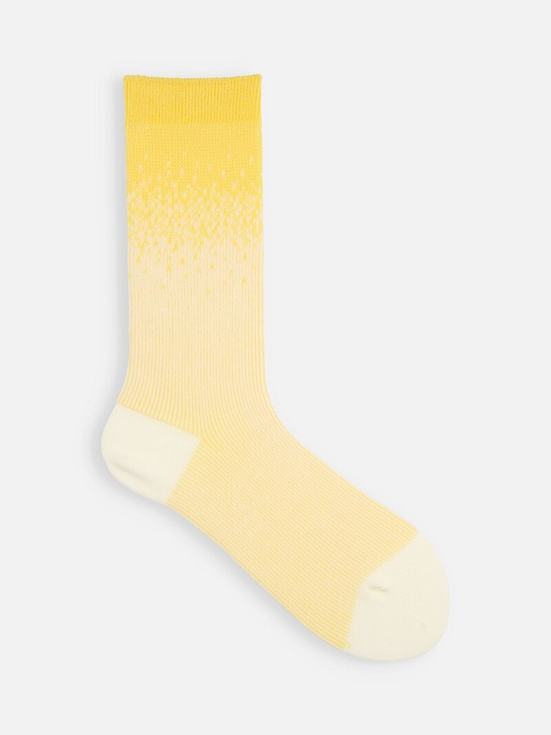 Chaussette haute 3/4 jacquard couleurs dégradés