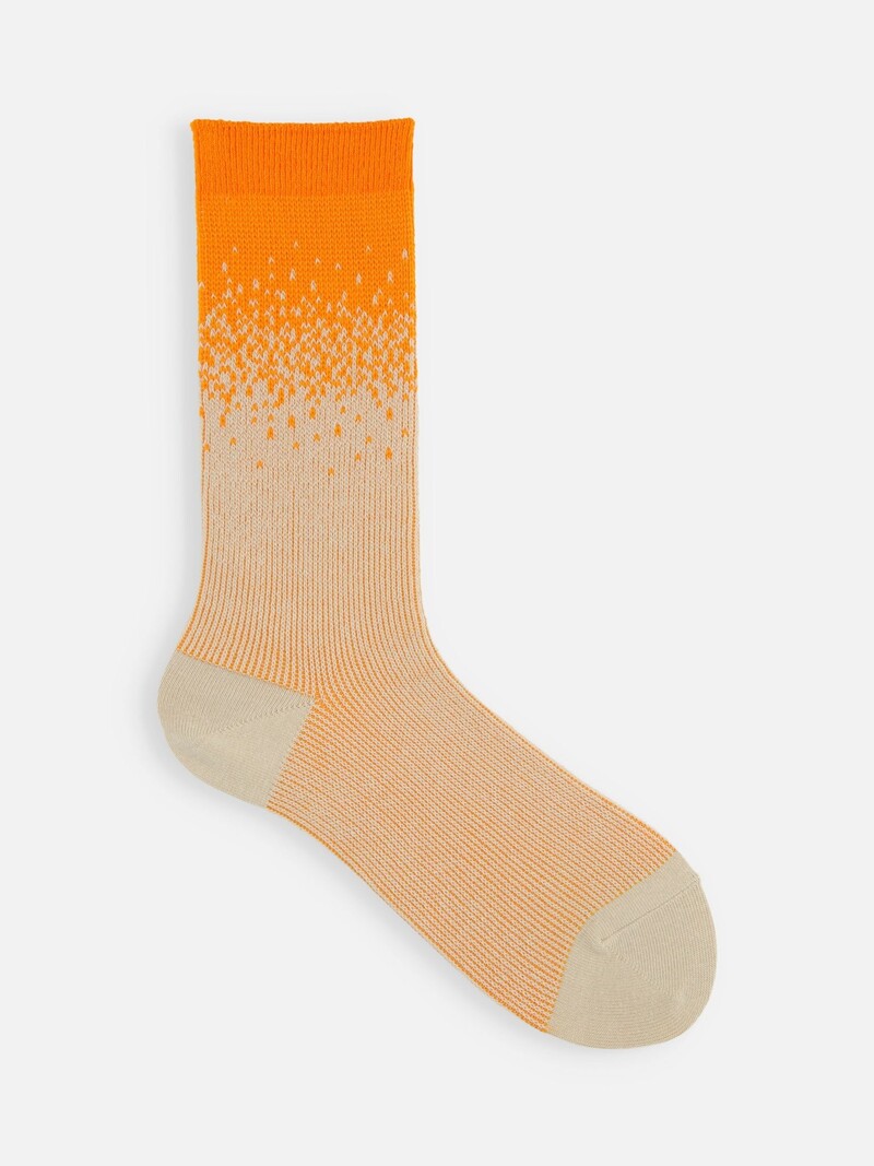 Jacquard Gradation Farbe 3/4 hohe Socken