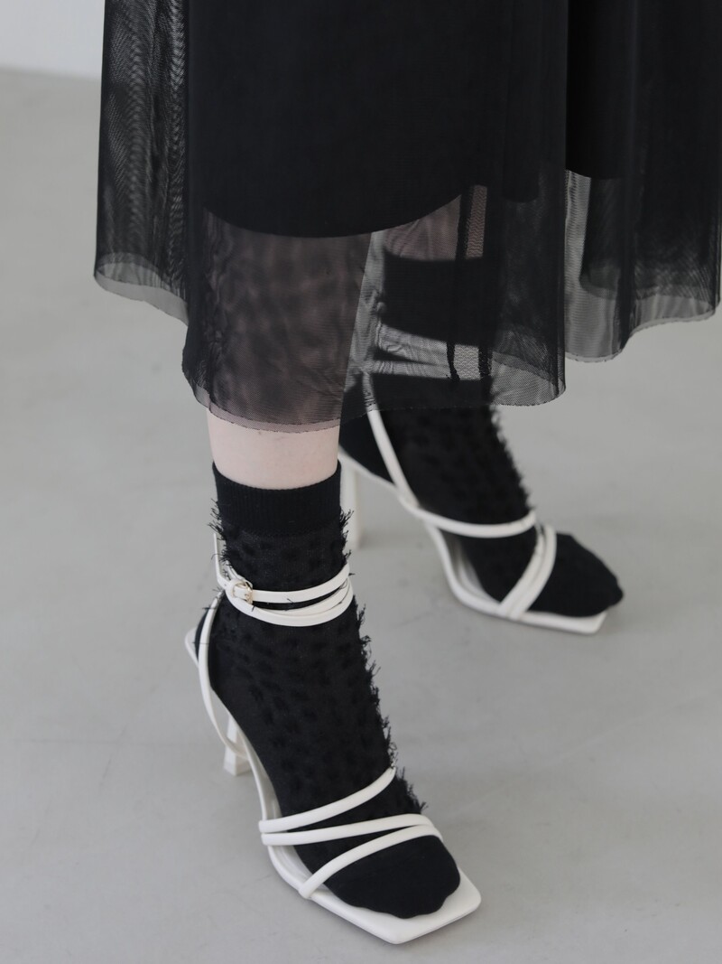 Fringe Style Low Crew Socks