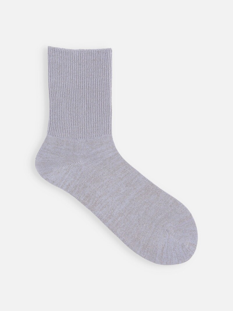 Niedrige Crew-Socken aus Lamé-Rayon