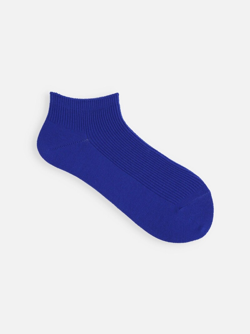 Fine Ribbed Short Socks