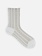 Decorative Stripe Shiny Low Crew Socks