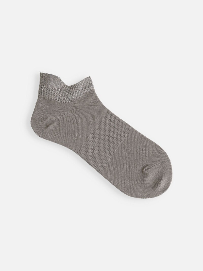 Achilles Support Lamé Top Trainer Socks