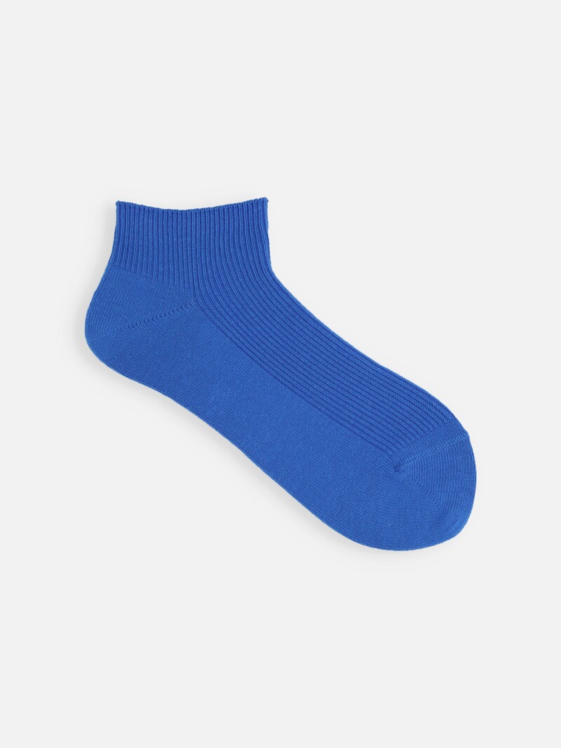 Fine Ribbed Short Socks