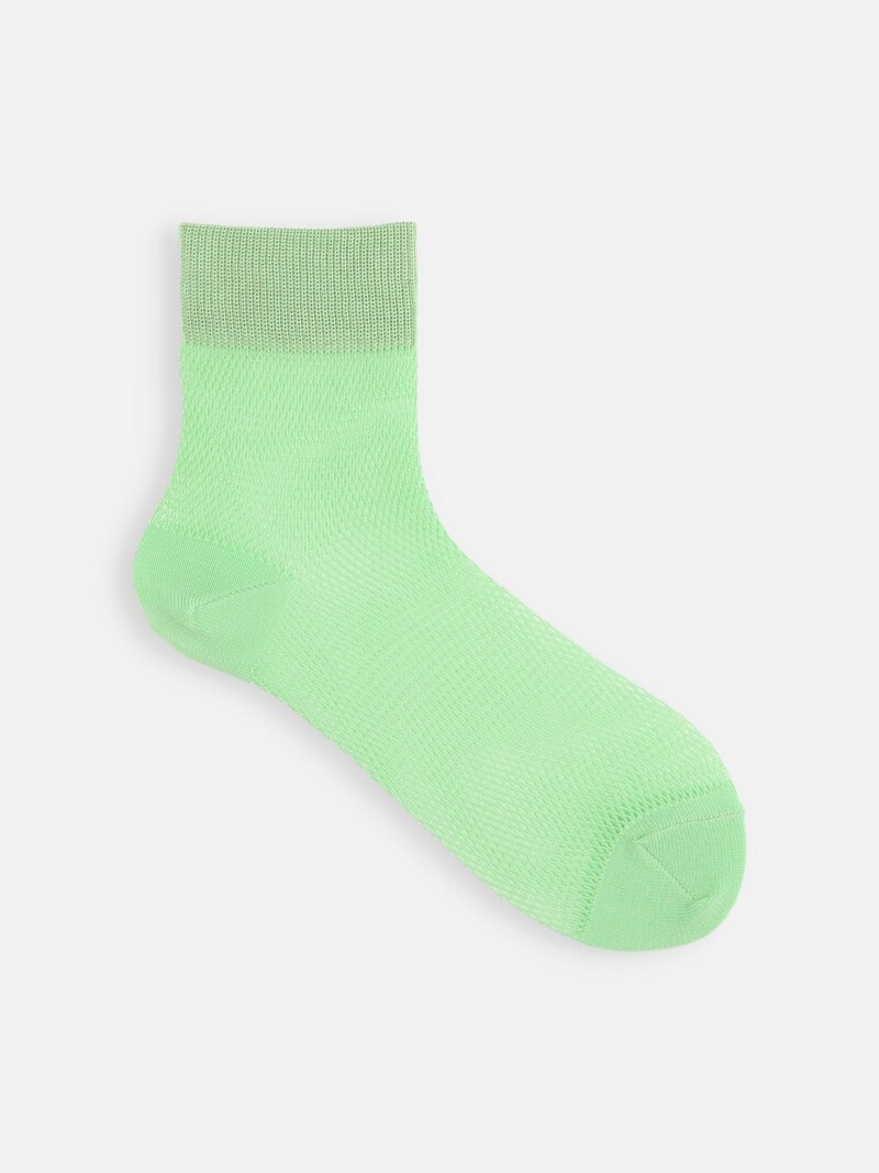 Cotton Mesh Ankle Socks - TABIO FRANCE