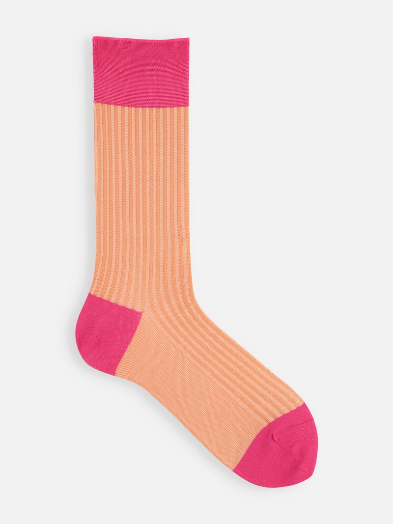 Jacquard Stripe Crew Socks M