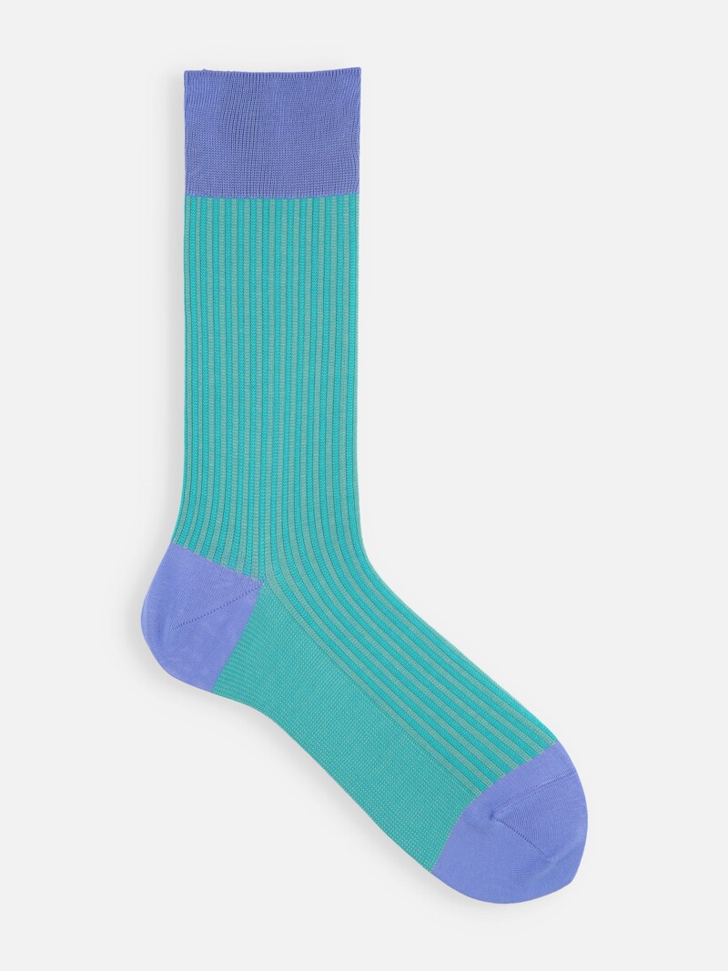 Calcetines de media pantorrilla de jacquard con rayas verticales M