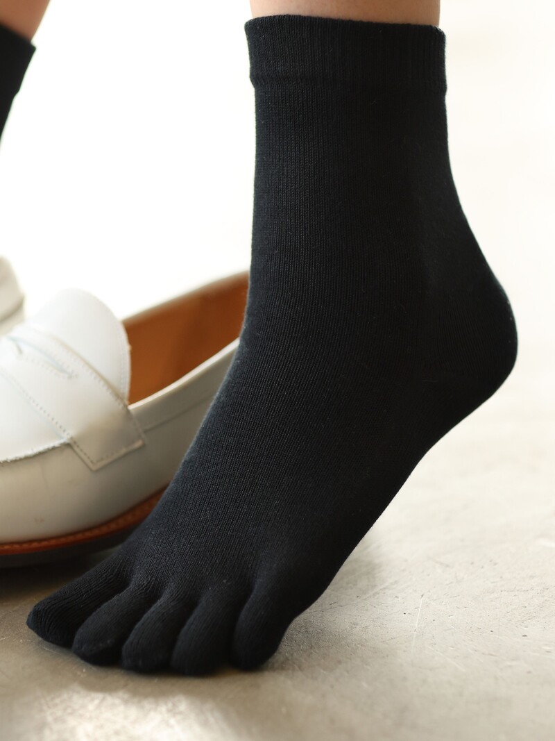 Plain Ankle Toe Socks