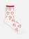 Heart Drawing Low Crew Socks