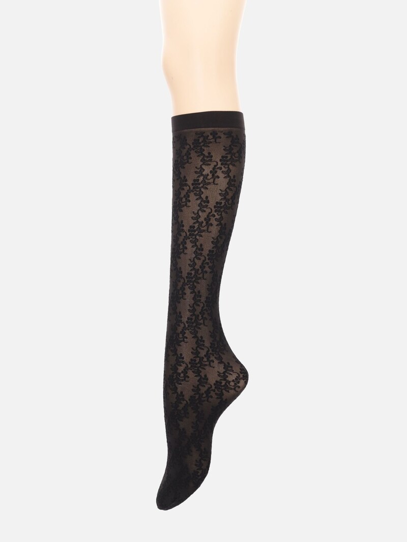 Floral Pattern Knee High Pop Socks