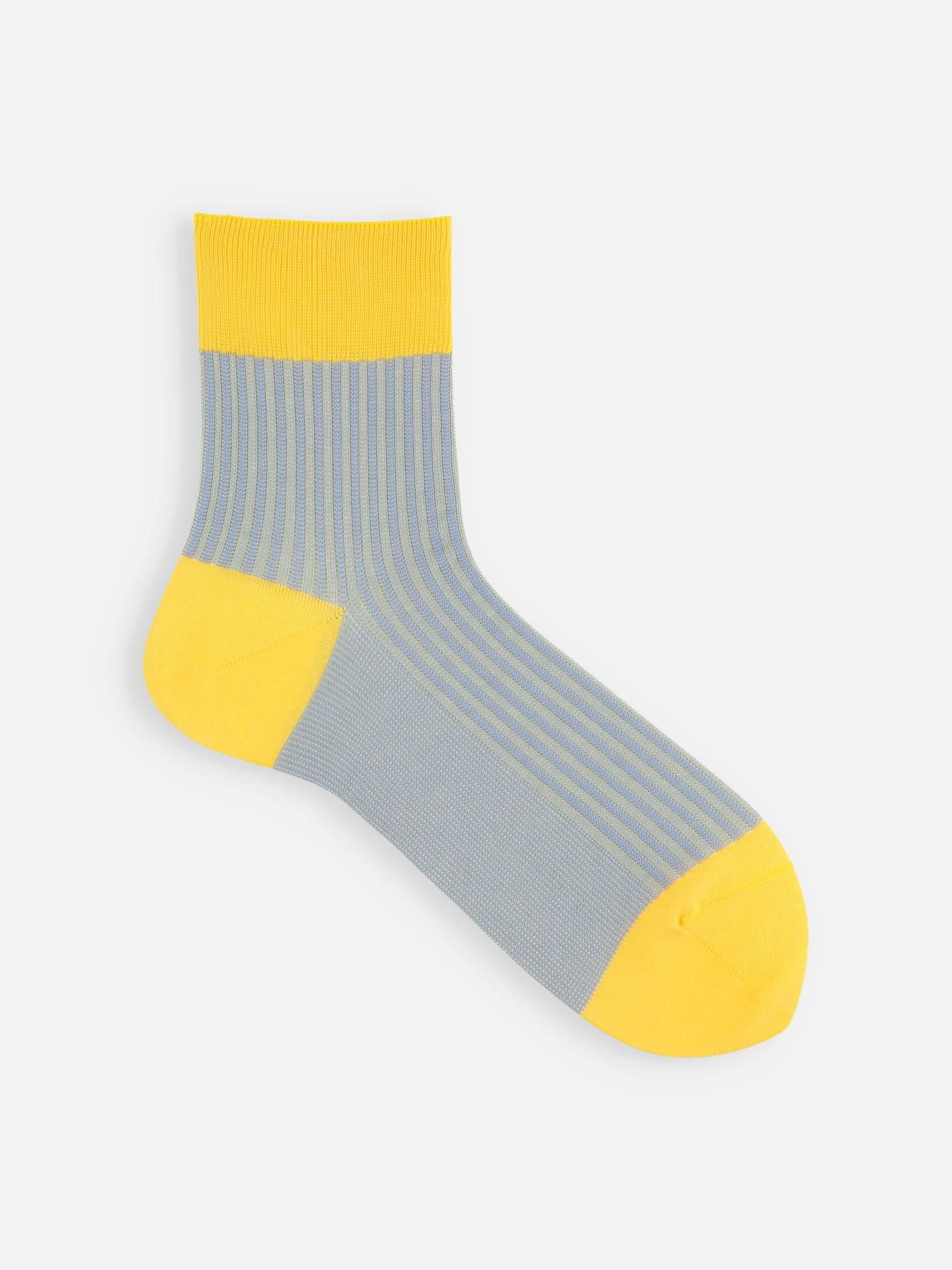 Kurze Socken mit Jacquard-Streifen L