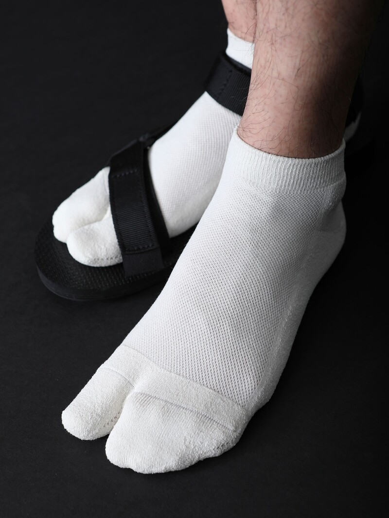 Washi Paper Pile Tabi Trainer Socks L