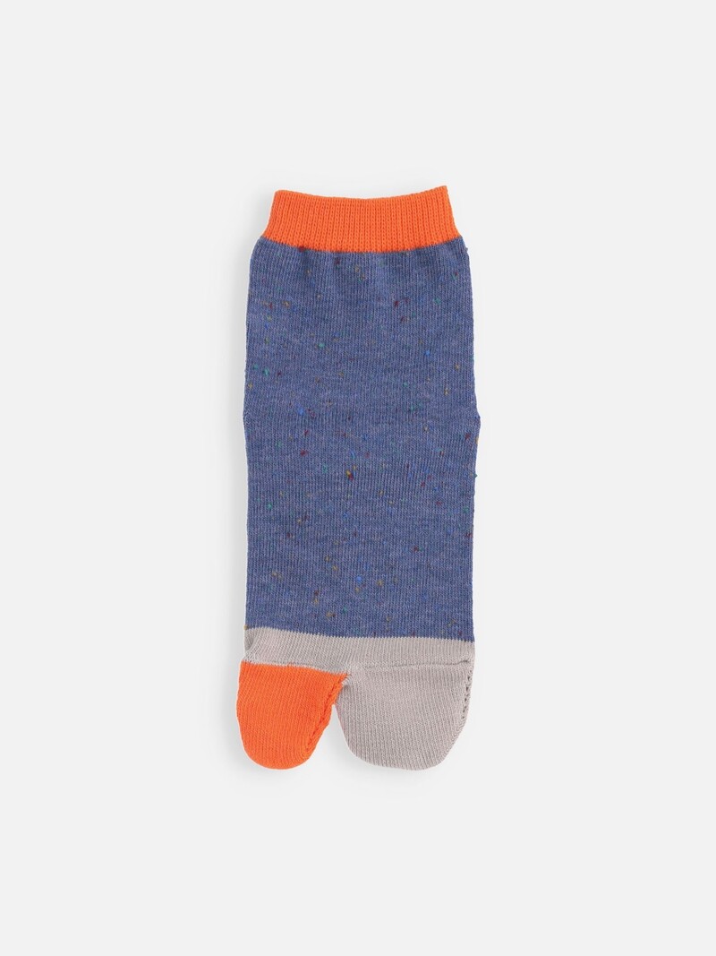 Melierte Tabi-Socken für Kinder, 16–18 cm