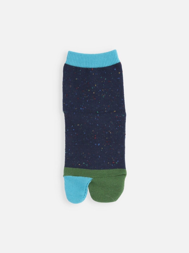 Melierte Tabi-Socken für Kinder, 16–18 cm