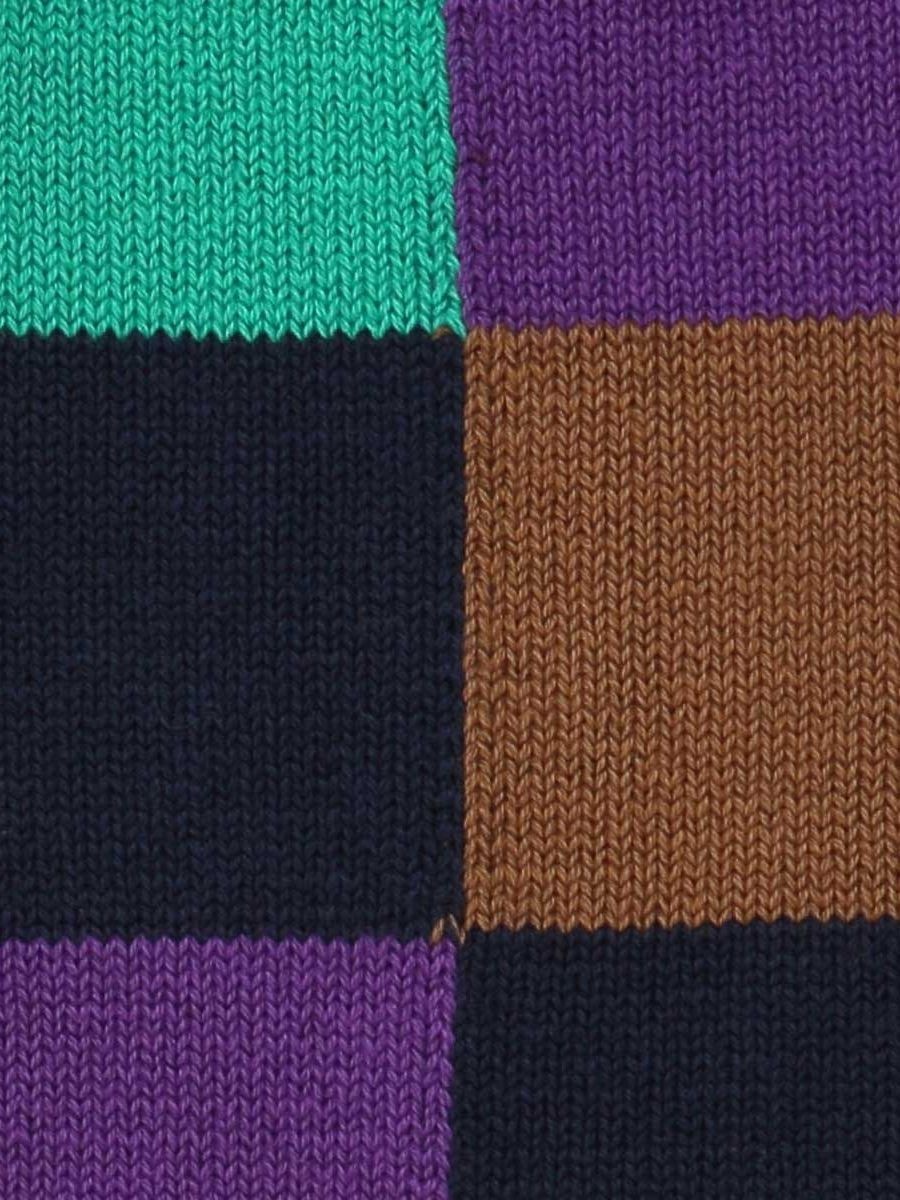 Joker Block Crew Socks L