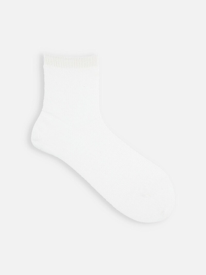 Niedrige Crew-Socken aus Leinen-Mesh