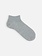 Linen/Cotton Heathered Rib Trainer Socks