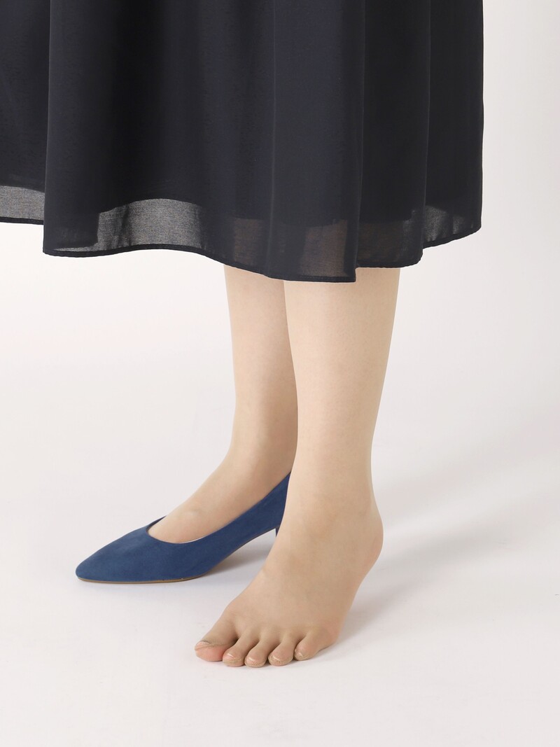 Meia-calça básica lisa 20D com 5 dedos