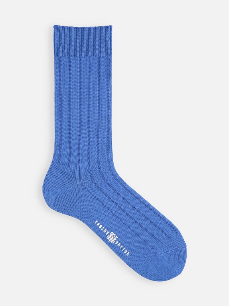 Tabio'S Cotton Wide Rib Mid-Calf Socks M