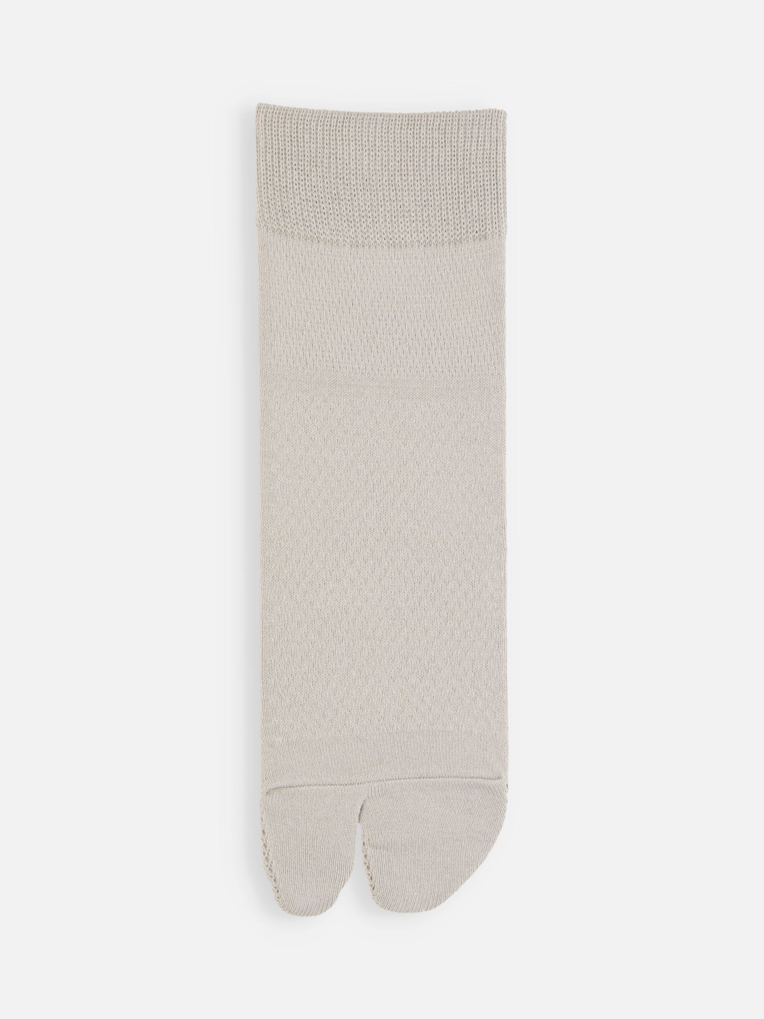 Socquette Tabi unie en coton/lin