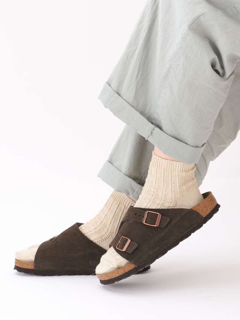 Socquette lin rayures des smocks