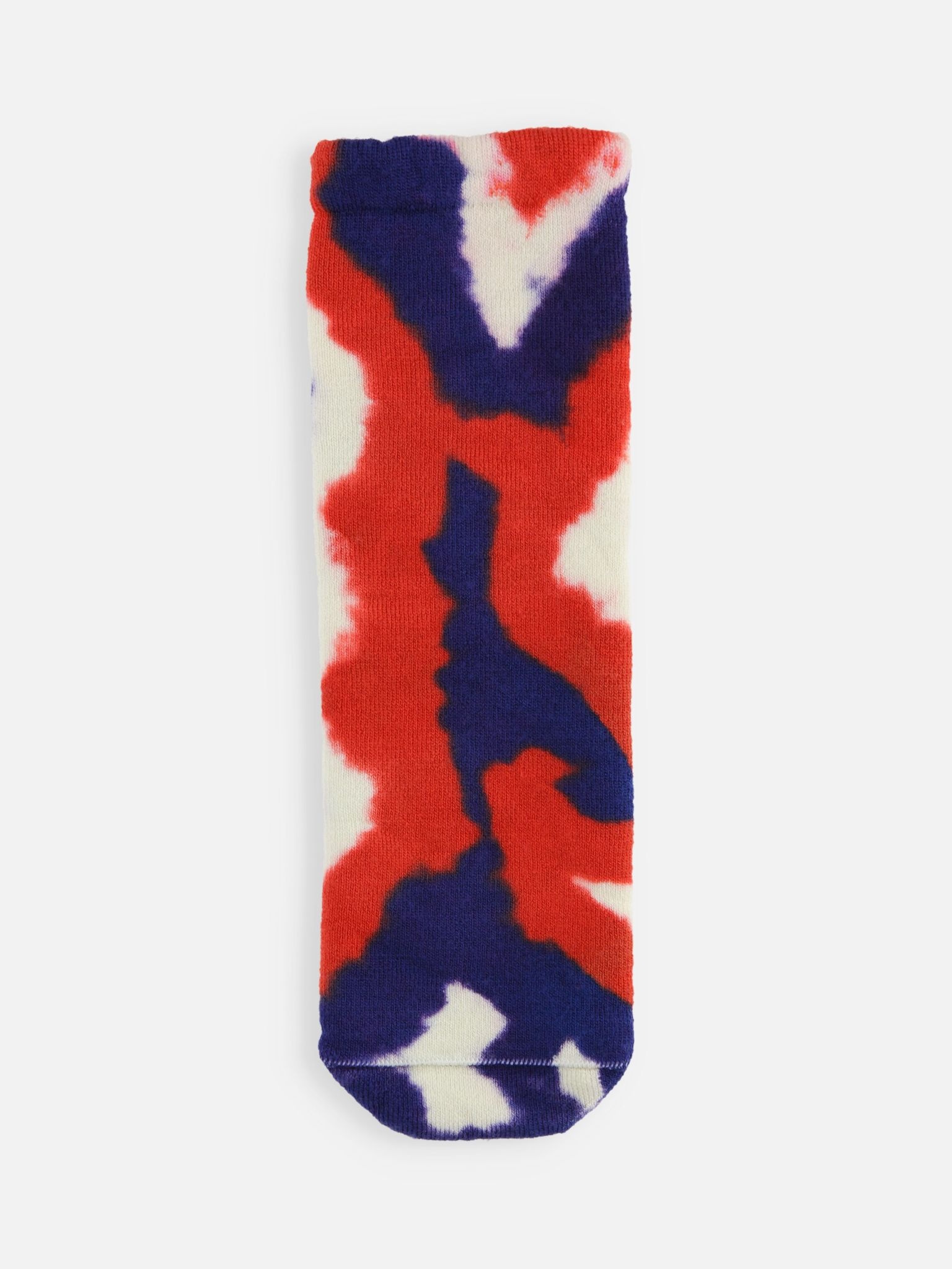 Tie-Dye driekleurige merinowol stompsok