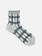 Tulle Lamé Tartan Check Crew Sokken