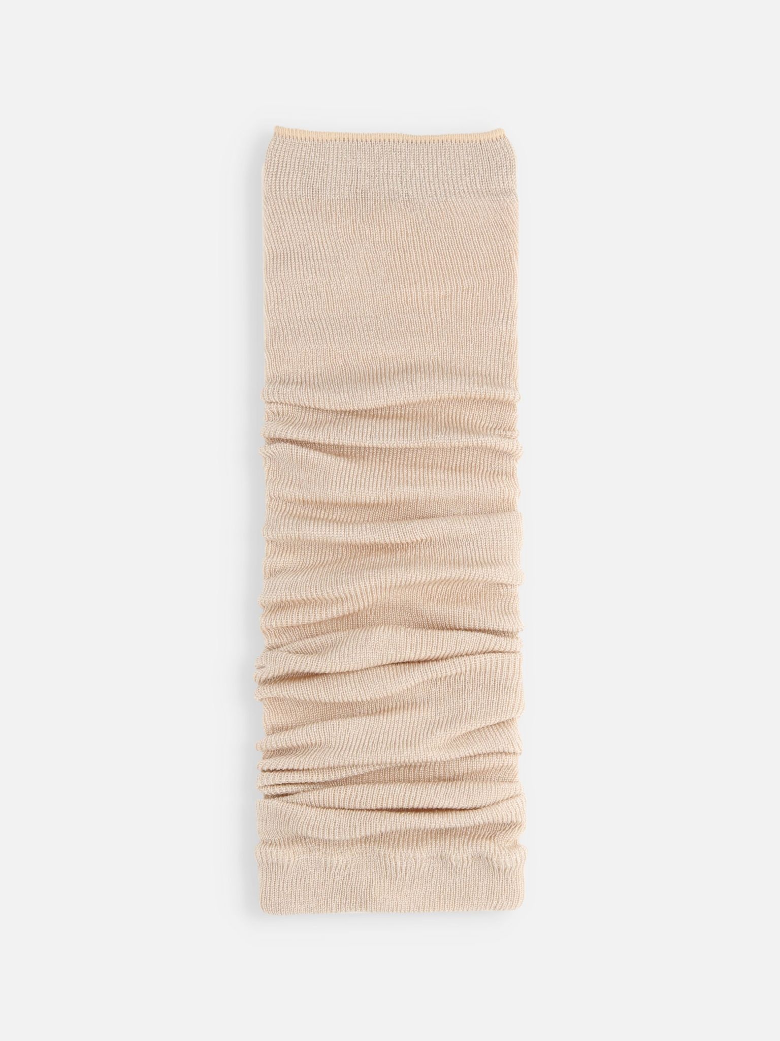 Leggings lunghi in seta a coste fini 47cm