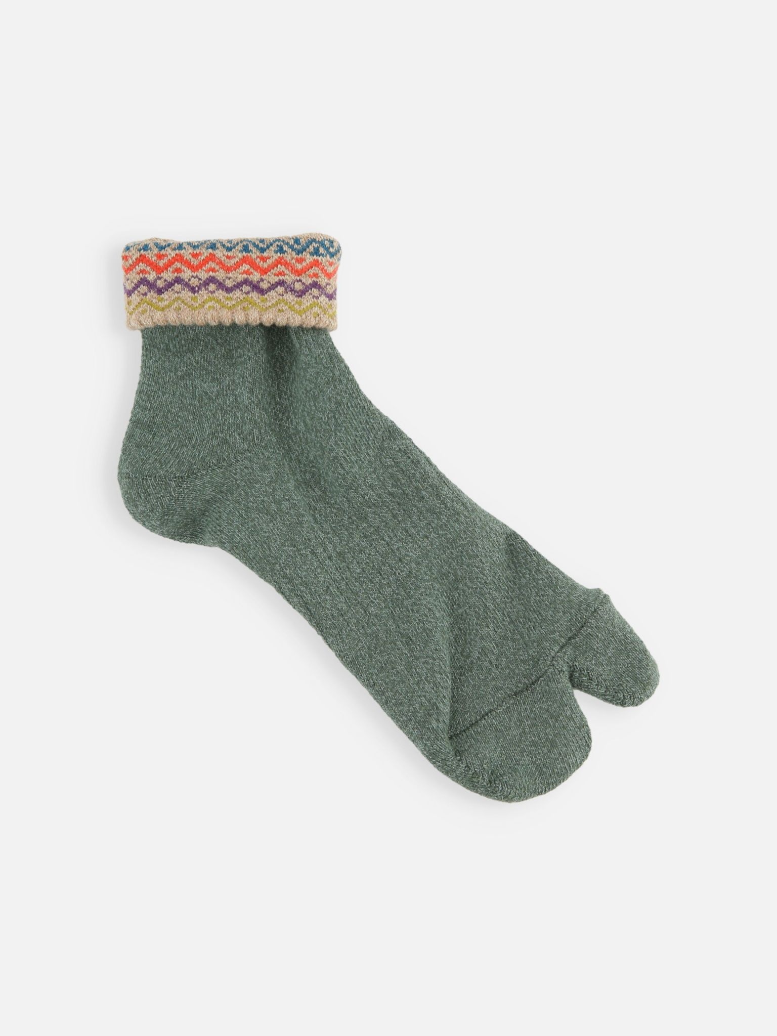 Wave Turn Down Short Tabi Socken M