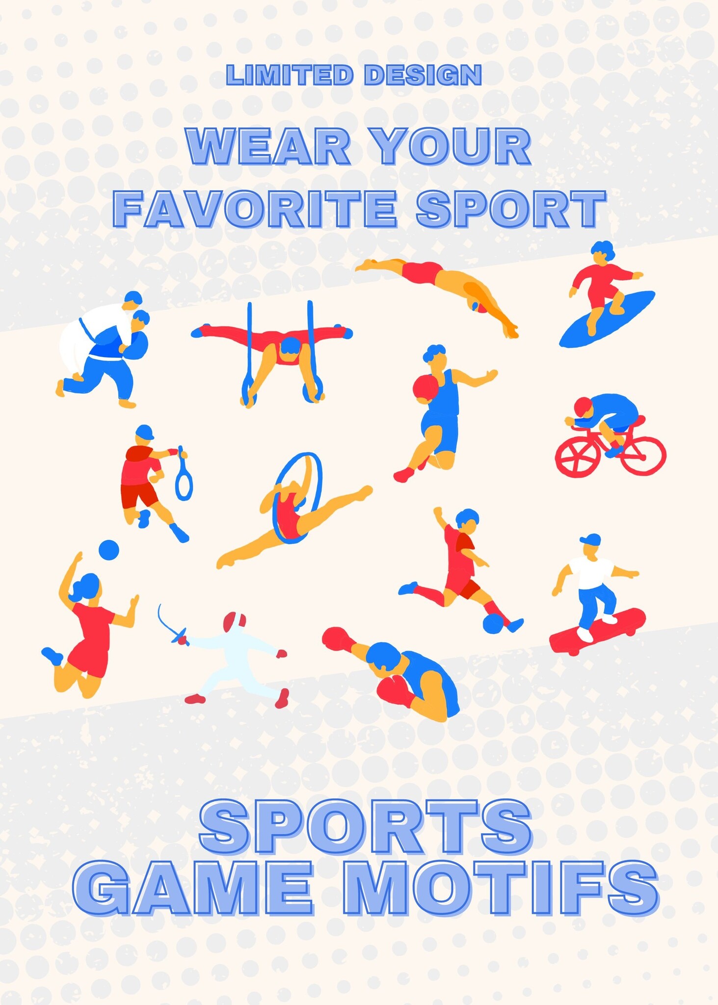 Stickerei Sportler