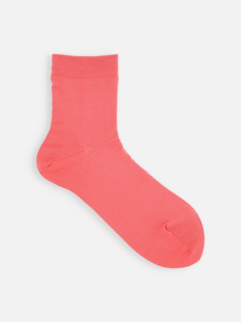 Socquette en coton Supima unie fine 220N