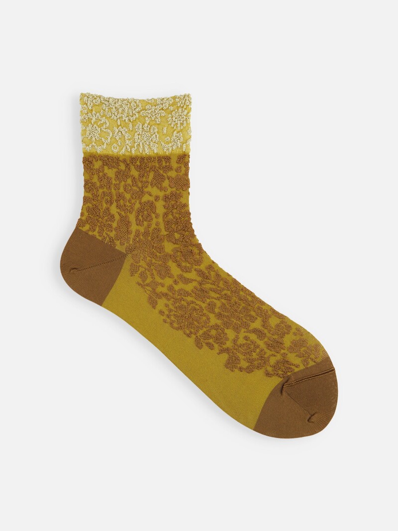 Zweifarbige Float Low Crew-Socken