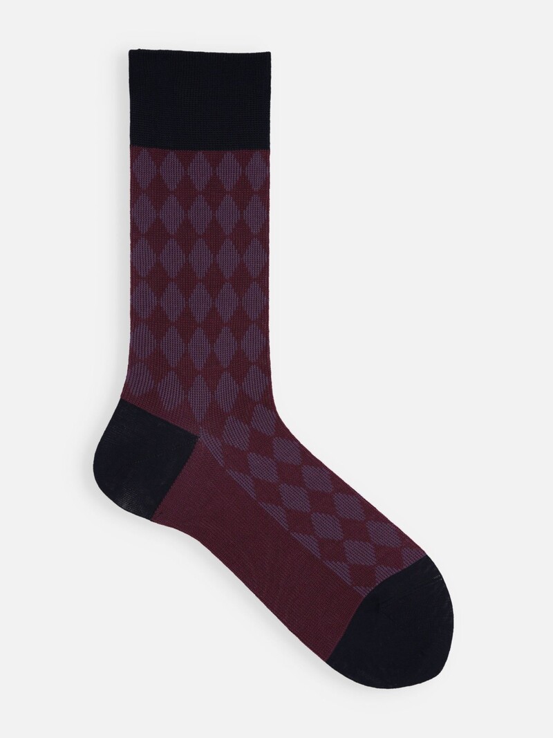 Moderne Wadensocken mit Rautenmuster