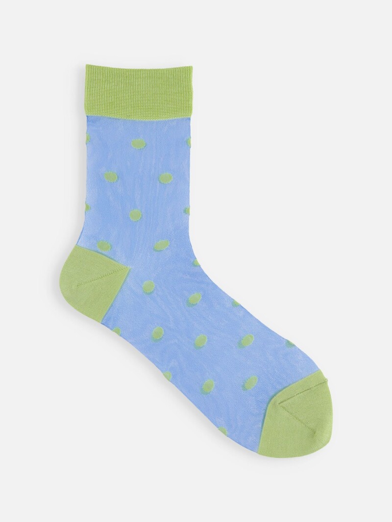 Tulle Polka Dots Low Crew Socks