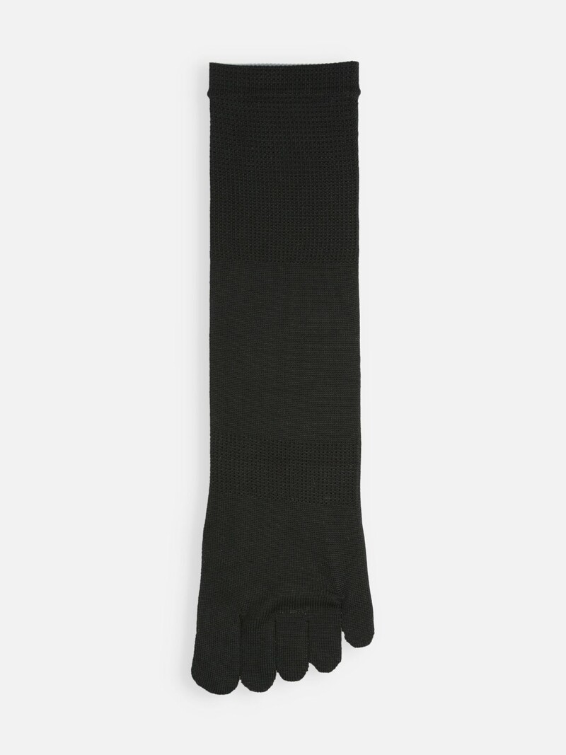 Silk Crew Toe Socks L