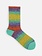 Niedrige Crew-Socken aus Merino-Mix mit Farbverlaufsstreifen