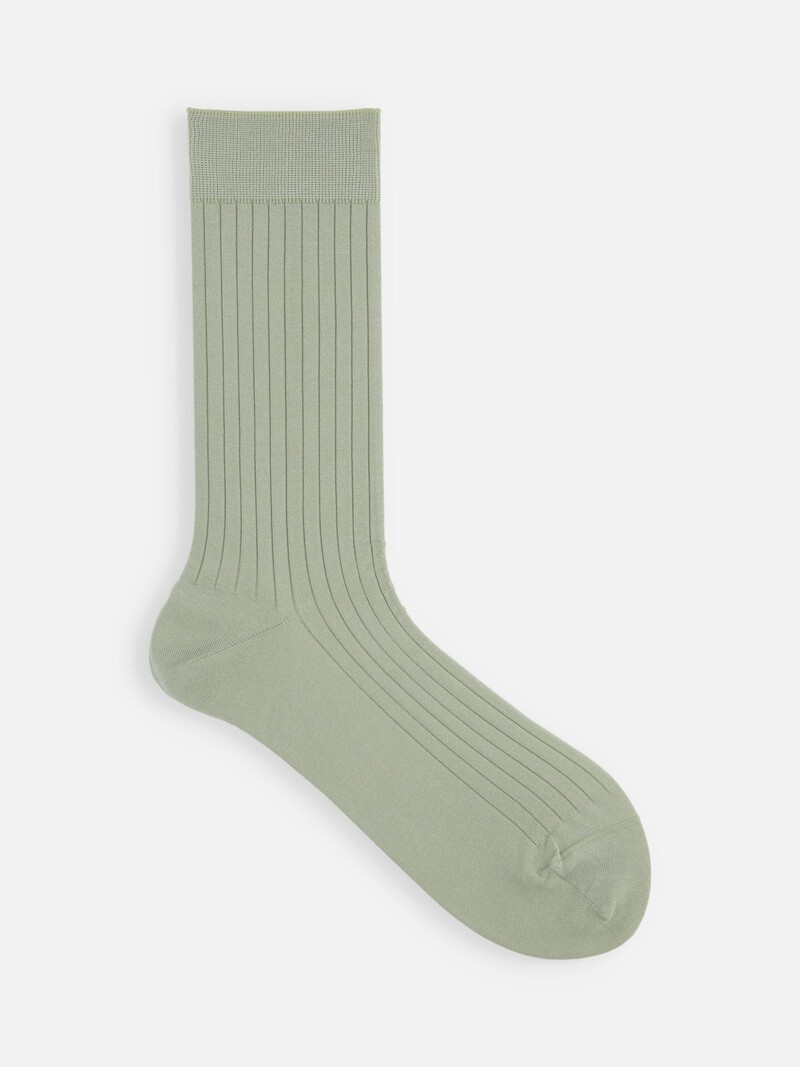 Super High Gauge Rib Crew Socks