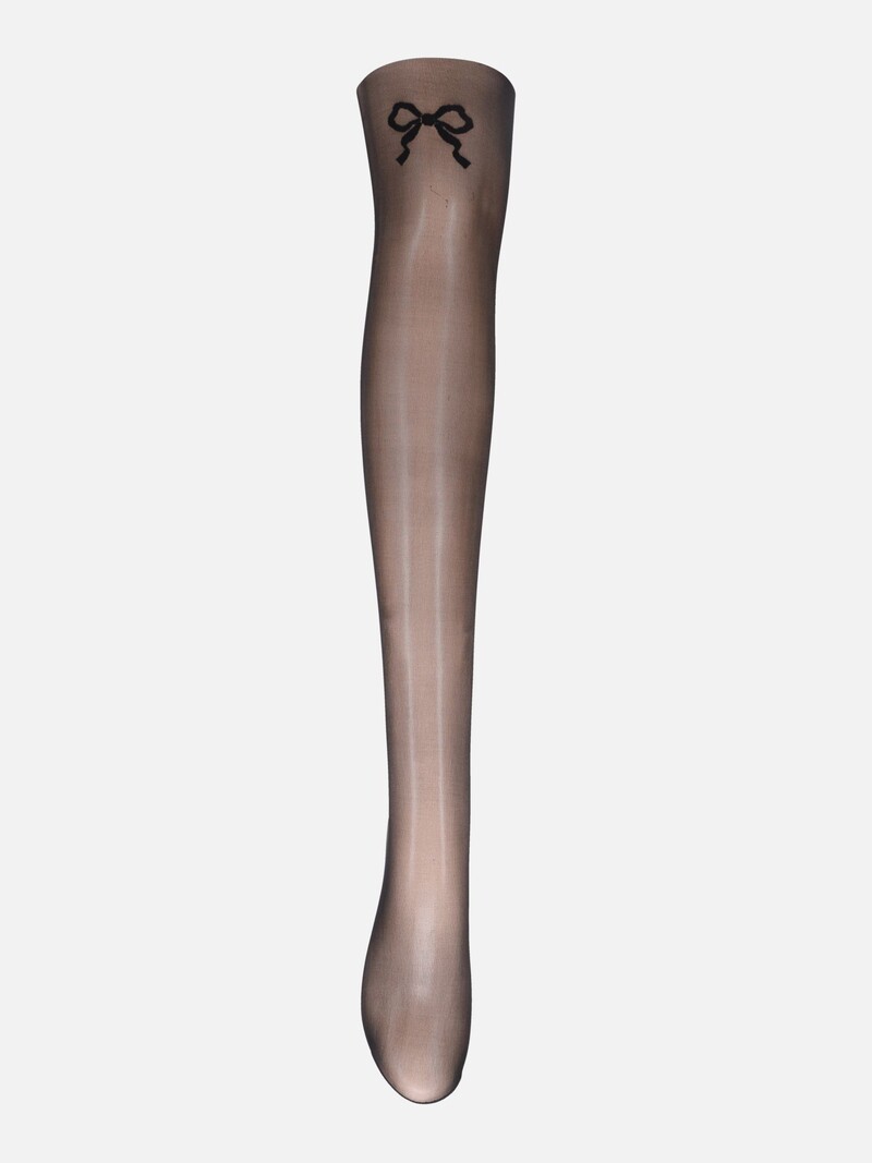 Meia-calça com padrão de fita 30D