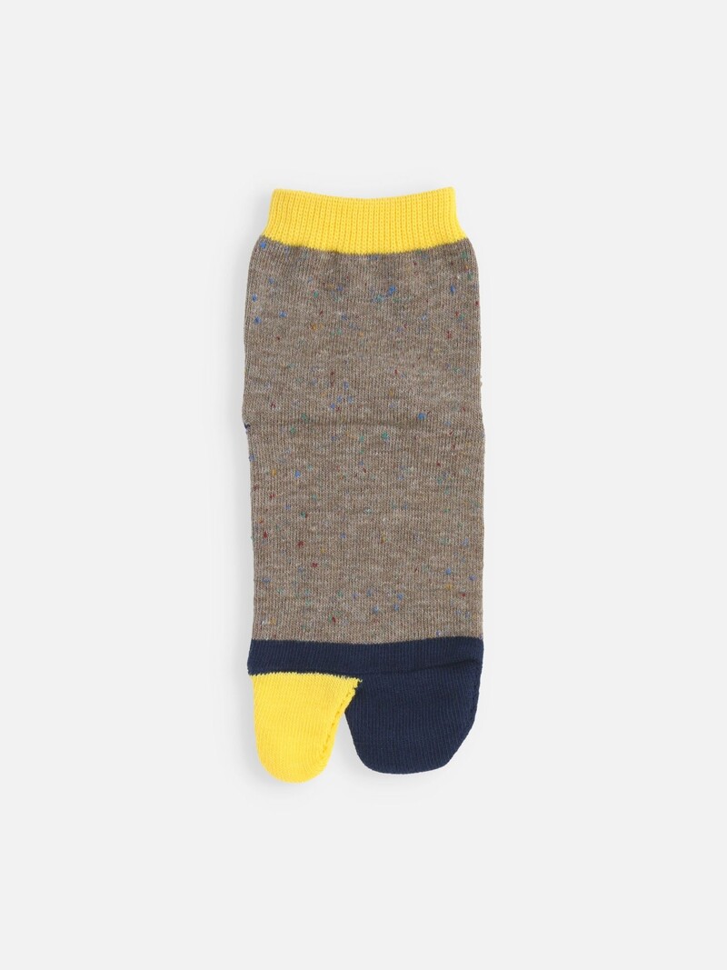 Meia Tabi mesclada infantil 19-21 cm