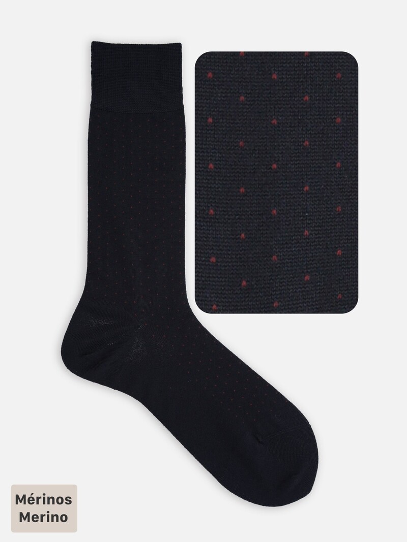 Merinowol Pindot Mid-Calf Sokken M
