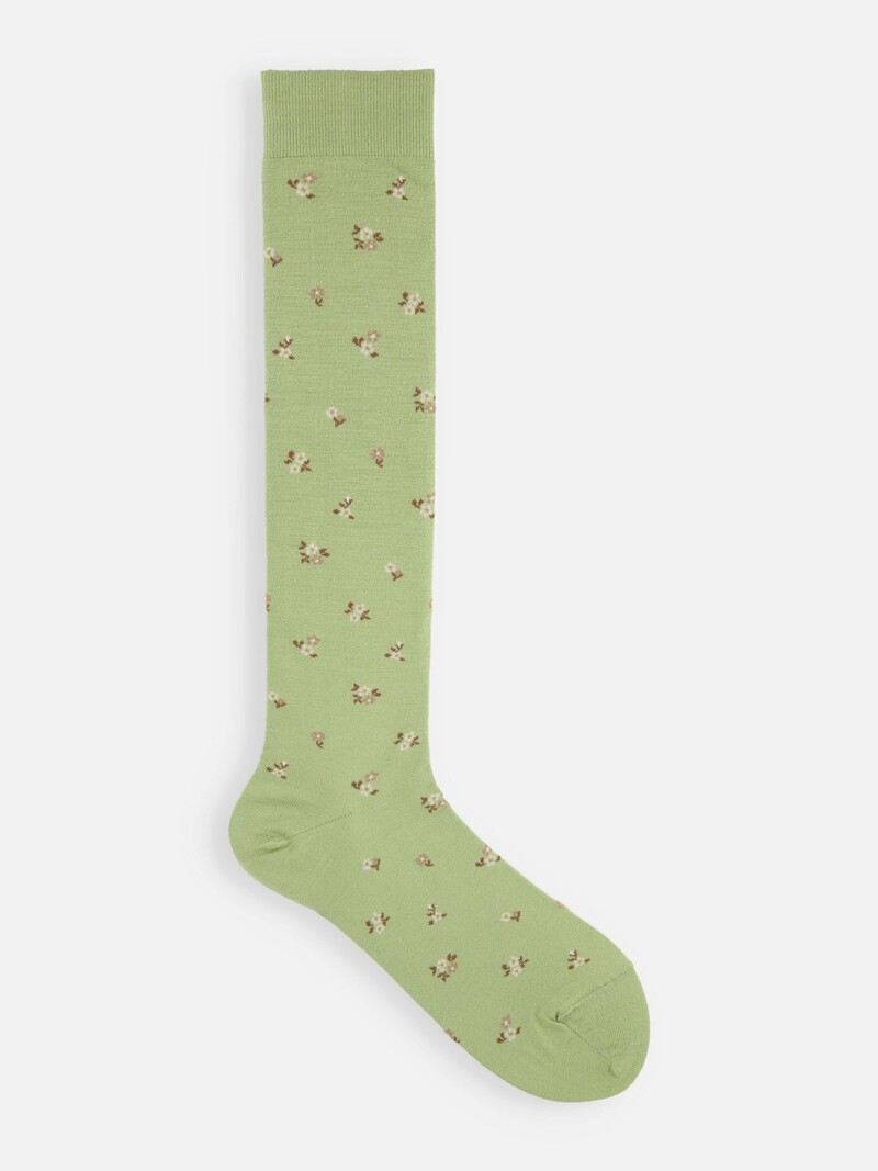 Chaussette haute motif deals